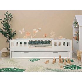 Lit enfant Ourbaby Meadow plus 2 barrières - blanc, Ourbaby®