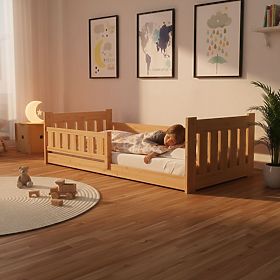 Lit enfant Tom - naturel, bas, BANABY