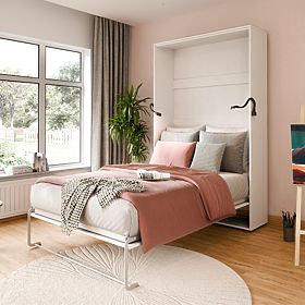 Lit escamotable KOBI VERTO 120x200 Blanc 1 pièce