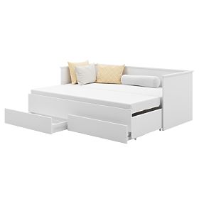 Lit gigogne HELIOS avec deux tiroirs sans matelas 200x80/200x160