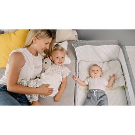 Lit parapluie pour lit parent Théo - gris clair