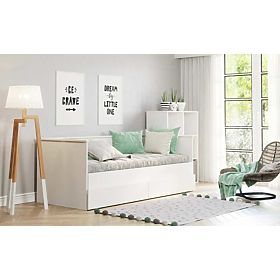 Lit pliant HELIOS 200x80 cm - blanc