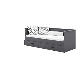 Lit pliant HELIOS 200x80 cm - gris