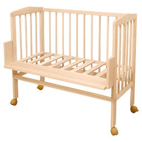 Lit bébé attaché au lit des parents Amy - naturel