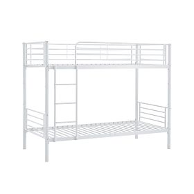 Lit superposé en métal BUNKY 200x90 cm - blanc