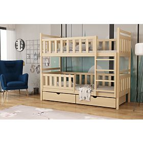 Lit superposé pour enfants Karol - naturel