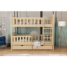 Lit superposé pour enfants Karol - naturel