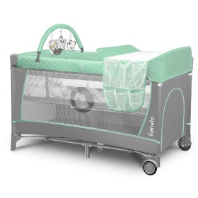 Lit de voyage avec table à langer - vert, Lionelo