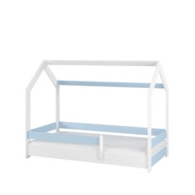 Lit cabane Sofia 160x80 cm - bleu, BabyBoo