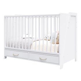 Lit bébé et bureau 2 en 1 CONE 120x60 - BLANC, Pietrus