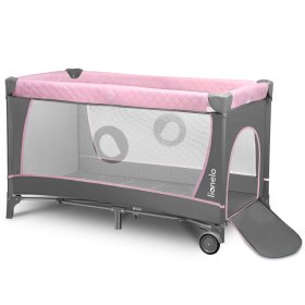 Lit de voyage avec table à langer - rose, Lionelo