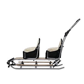 Luge pour jumeaux Duo Sport - couleur siège noir