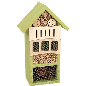 Maison à insectes en bois