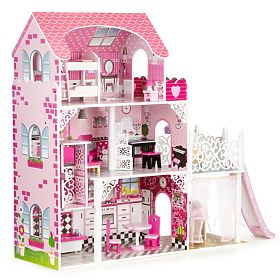 Maison de poupée en bois avec ascenseur Victoria