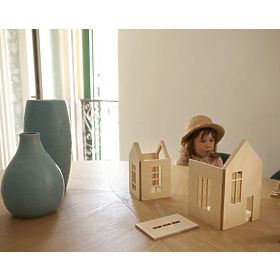 Maison magnétique en bois Montessori - forêt magique