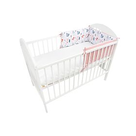 Manteau de protection 180 pour lit bébé Fox - rose