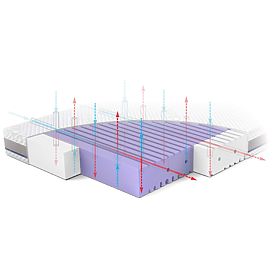 Matelas pour lit bébé ASEPTIC en mousse antibactérienne : Taille - 140x70, Rücken