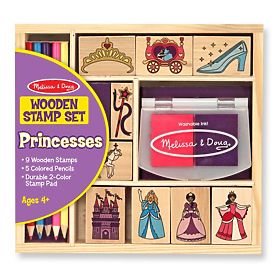 Melissa & Doug - Lot de tampons en bois Princesse, Melissa & Doug