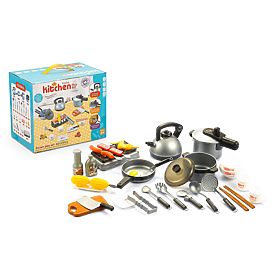 Mini cuisine avec casseroles et accessoires de cuisine pour enfants, MULTISTORE