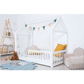 Lit Montessori maison Elis blanche