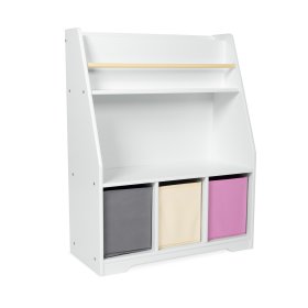 Bibliothèque Montessori Dusty Pink - blanc, FUJIAN GODEA