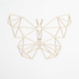 Tableau géométrique en bois - Papillon - différentes couleurs, Elka Design