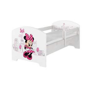 Lit enfant avec barrière - Minnie Mouse à Paris - blanc, BabyBoo, Minnie Mouse