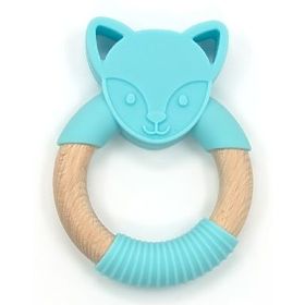 Nature Planet Anneau de dentition en silicone loup bleu