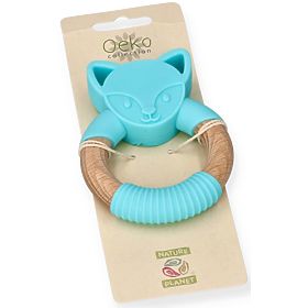 Nature Planet Anneau de dentition en silicone loup bleu