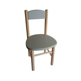 Chaise enfant Polly - gris, Drewnopol
