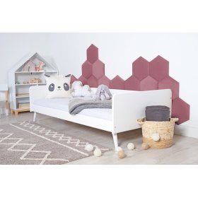 Panneau rembourré Hexagone - rose, Ourbaby