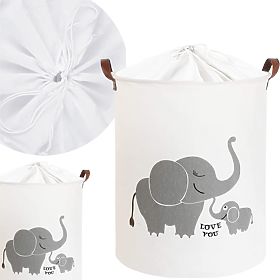 Panier à jouets - éléphants