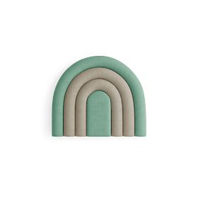 Panneau rembourré Arc-en-ciel - Menthe / Beige