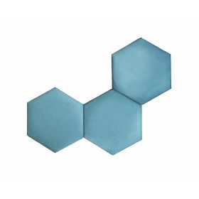 Panneau Rembourré Hexagone - Émeraude, MIRAS