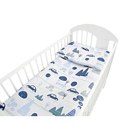 Parure de lit 120x90 cm Cars - bleu