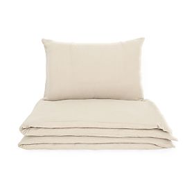 Parure de lit en mousseline Ourbaby 135x100 + 40x60 cm - écru, Ourbaby®