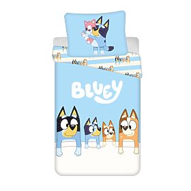 Parure de lit pour enfants Bluey 140x200 cm + 70x90 cm, Jerry Fabrics, Bluey