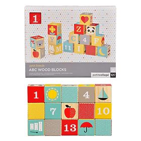 Petit Collage Blocs en Bois ABC, Petit Collage