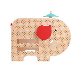 Petit Collage Éléphant musical en bois 5 en 1, Petit Collage