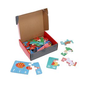 Petit Collage Mon premier puzzle d'orthographe avec des animaux