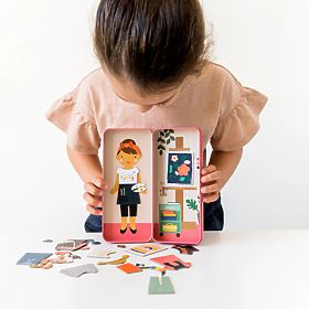 Petit Collage Puzzle magnétique L'artiste