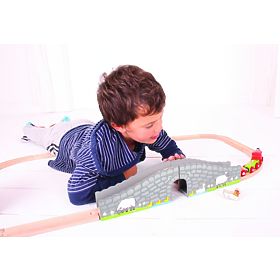 Pont Bigjigs Rail Farm avec tunnel