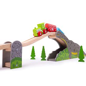 Pont de dinosaures sur rail Bigjigs