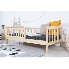 Lit enfant avec barrière TEDDY - naturel, Ourbaby