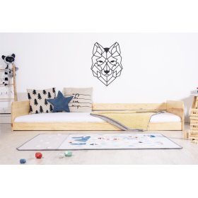 Lit en bois Sia - naturel sans vernis, Ourbaby