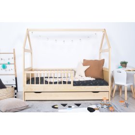 Lit cabane ELIS naturel, Ourbaby