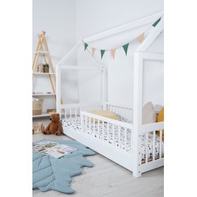 Lit maison Montessori Elis blanc