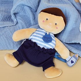 Poupée Doudou Jolijou 18 cm bleue