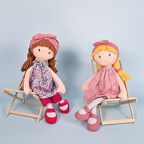 Poupée en tissu Jolijou Suzette 36 cm, Doudou Jolijou Paris