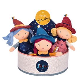 Poupées en tissu Sorcières Jolijou 24 cm, Doudou Jolijou Paris